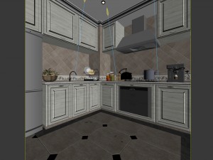 family - kitchen - restaurant 369 3D 模型