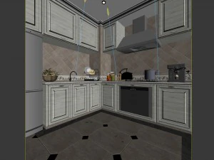 family - kitchen - restaurant 369 3D Model