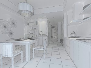 family - kitchen - restaurant 371 3D मॉडल