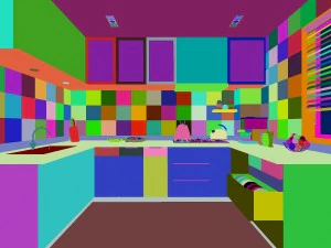 family - kitchen - restaurant 372 3D Model
