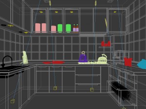 family - kitchen - restaurant 372 Model 3D