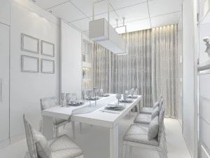 family - kitchen - restaurant 374 3D Model