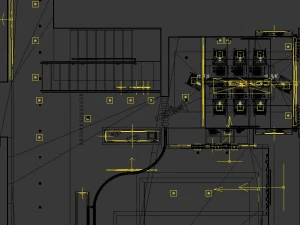 family - kitchen - restaurant 374 3D Model