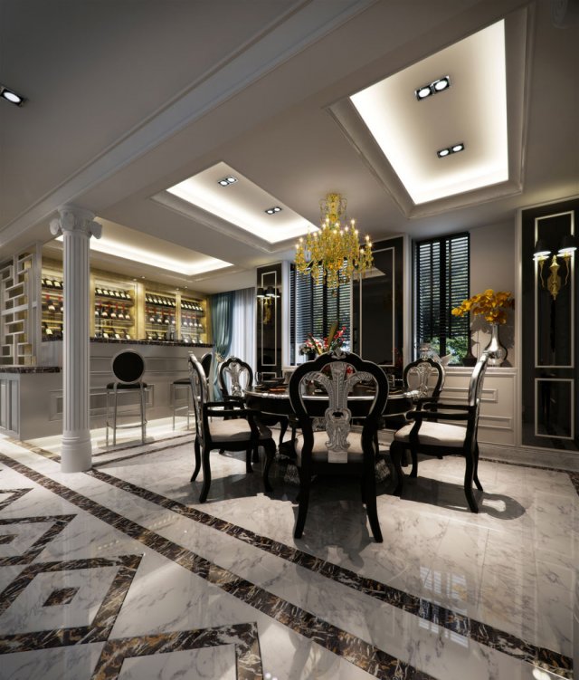 family - kitchen - restaurant 376 3D-Modell .c4d .max .obj .3ds .fbx .stl .blend 
