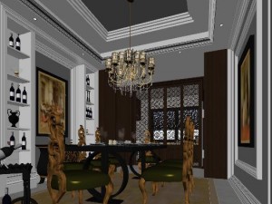 family - kitchen - restaurant 378 3D Model