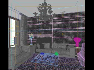 family - kitchen - restaurant 379 Model 3D