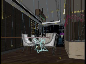 family - kitchen - restaurant 380 3D Model