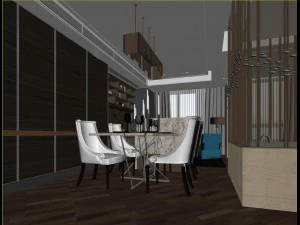 family - kitchen - restaurant 380 3D Model
