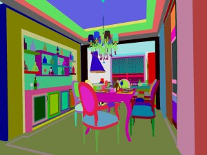 family - kitchen - restaurant 381 3D Model