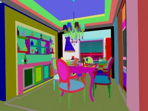 family - kitchen - restaurant 381 3D Model