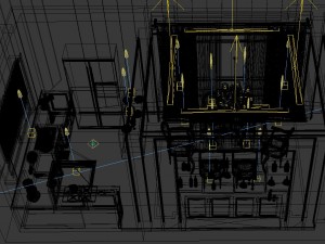 family - kitchen - restaurant 381 3D Model