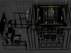 family - kitchen - restaurant 381 3D Model