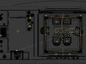 family - kitchen - restaurant 381 3D Model