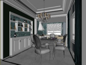 family - kitchen - restaurant 381 3D Model