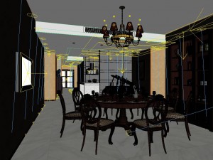 family - kitchen - restaurant 387 Modelo 3D