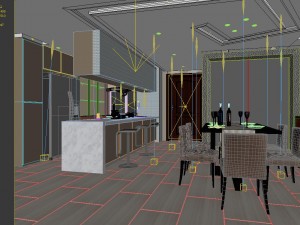 family - kitchen - restaurant 388 3D मॉडल