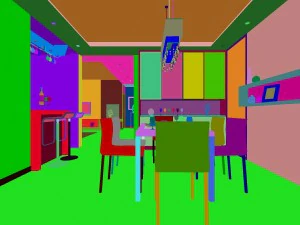 परिवार - रसोई - रेस्तरां 390 3D मॉडल