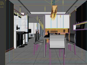 family - kitchen - restaurant 390 3D Модель