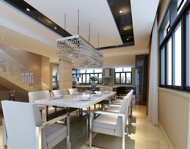 family - kitchen - restaurant 391 3D Model .c4d .max .obj .3ds .fbx .stl .blend 