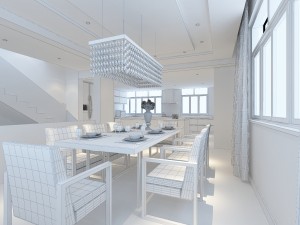 family - kitchen - restaurant 391 3D Model