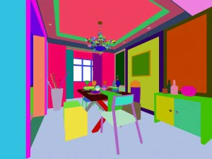 family - kitchen - restaurant 393 3D Model