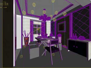 family - kitchen - restaurant 393 3D Model