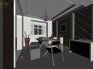 family - kitchen - restaurant 393 3D Model