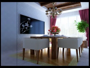aile - mutfak - restoran 395 3D Model