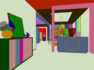 family - kitchen - restaurant 396 Modello 3D