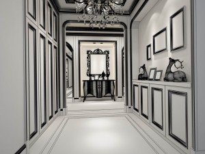 family - kitchen - restaurant 398 Modello 3D