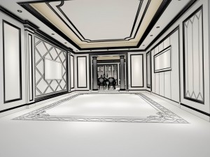 family - kitchen - restaurant 398 Modello 3D