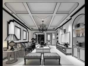 family - kitchen - restaurant 400 3D Model