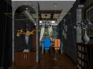family - kitchen - restaurant 400 3D Model