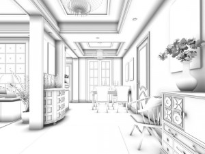 family - kitchen - restaurant 401 3D Model