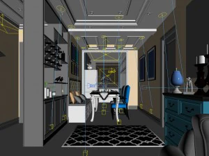 family - kitchen - restaurant 402 3D Model