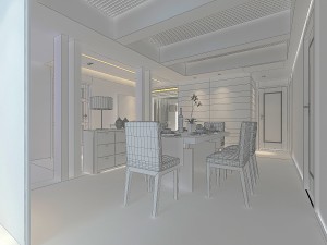 family - kitchen - restaurant 405 3D 모델
