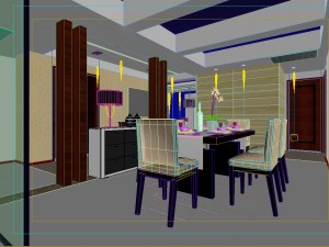 family - kitchen - restaurant 405 3D 모델