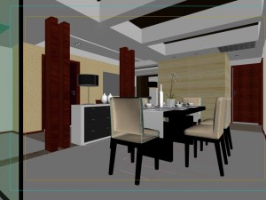 family - kitchen - restaurant 405 3D 모델