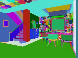 family - kitchen - restaurant 407 3D Model