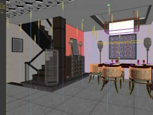 family - kitchen - restaurant 407 3D Model