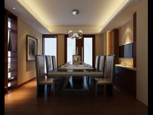 сім'я - кухня - ресторан 408 3D Модель