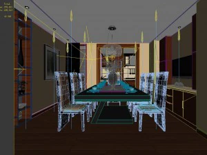 family - kitchen - restaurant 408 3D Model