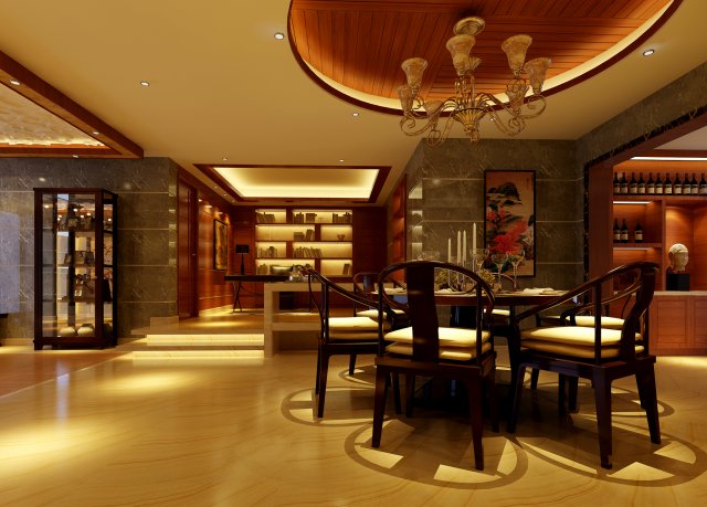 family - kitchen - restaurant 410 3D Model .c4d .max .obj .3ds .fbx .stl .blend 