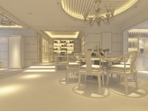 family - kitchen - restaurant 410 3D Model