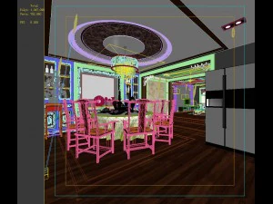 family - kitchen - restaurant 411 3D Model