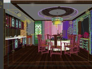 family - kitchen - restaurant 412 3D Model