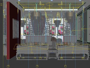 family - kitchen - restaurant 417 Model 3D