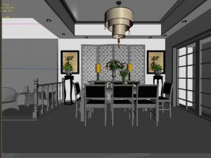 family - kitchen - restaurant 421 3D Model
