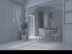 family - kitchen - restaurant 422 Modelo 3D