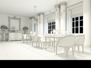 family - kitchen - restaurant 424 3D Model